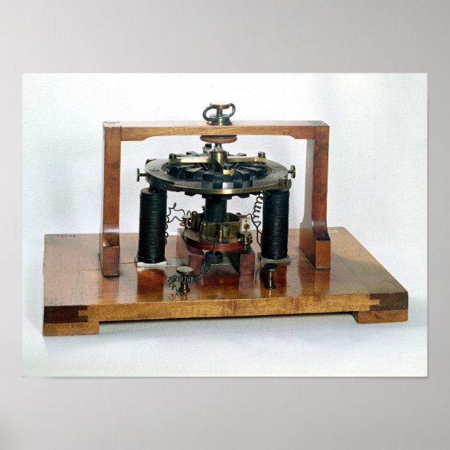 Póster Cópia da "macchinetta" eletromagnética (Frente)