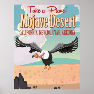 Póster Cópia das férias dos desenhos animados do desert