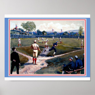 Poster Cópia de Arte Louis Pring & Co. do Jogo Baseball 