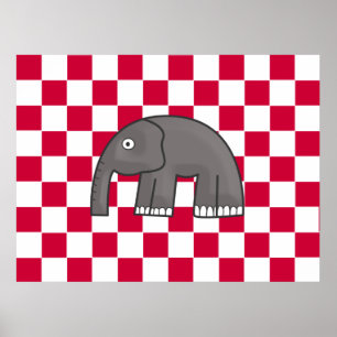 Póster cópia de elefante