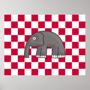 Póster cópia de elefante