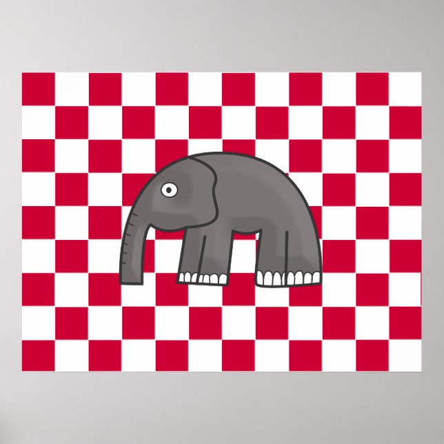Póster cópia de elefante (Frente)