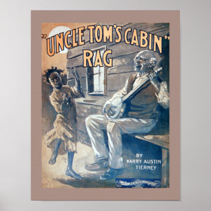 Poster Cópia de pano da cabine do tio Tom da partitura d