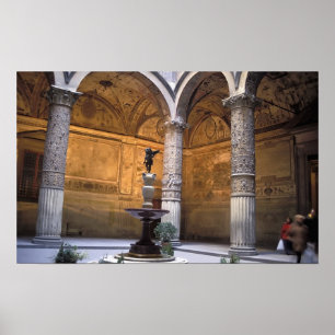 Póster Cópia de Putto com Golfinho por Andrea del