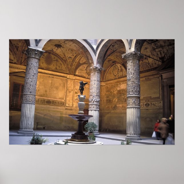 Póster Cópia de Putto com Golfinho por Andrea del (Frente)