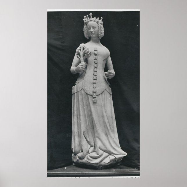 Poster Cópia de uma estátua de Isabella da Baviera (Frente)