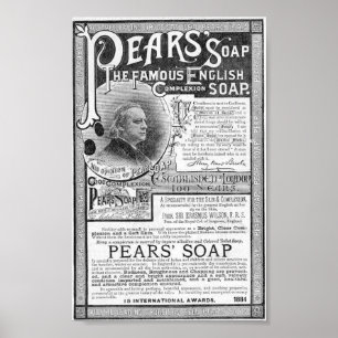 Poster Cópia do anúncio do sabão do vintage