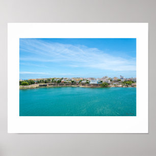 Poster Cópia fotográfica velha de San Juan Puerto Rico