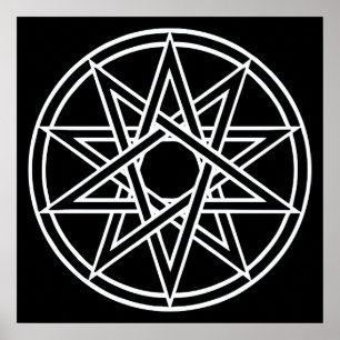 PÓSTER CÓPIA GEOMÉTRICA DA PAREDE DA ESTRELA 10 AGUÇAD