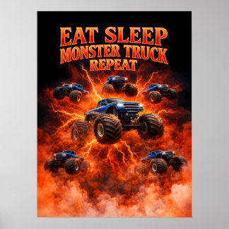 Poster Cópia Ilegal de Caminhão Monstro dos Anos 80