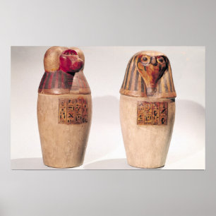Poster Cópias de dois frascos canopic do reino novo