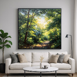 Poster Cópias Sunlit - Estilo de Ilustração Painterly