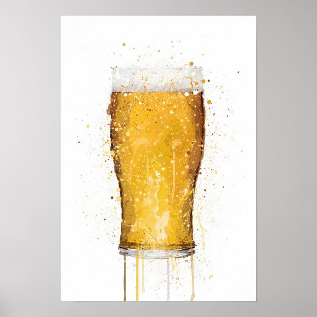 Poster Copo de Cerveja (Frente)