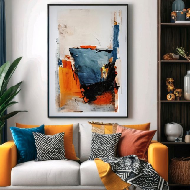 Poster Copo Meio Cheio - Metáfora Abstrata (Criador carregado)