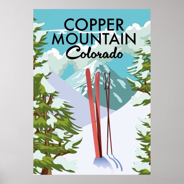 Poster Copper Mountain Colorado Esqui (Frente)