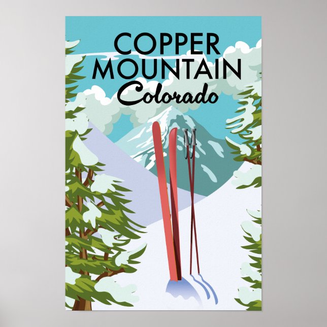 Poster Copper Mountain Colorado Esqui (Frente)