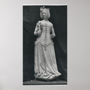 Poster Copy of a statue of Isabella of Bavaria