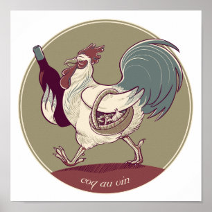Póster Coq au Vin Print