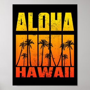 Poster Coqueiro De Palmeira Do Havaí Tropical Ilha Havaia
