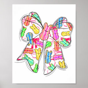 Poster Coquete Coelhinho Divertido Arco Amantes de Coelho