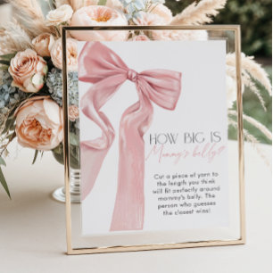 Poster Coquete Elegante de Arco rosa como grande é a barr