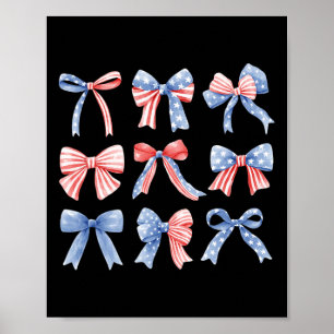 Poster Coquete Patriótica Americana do Dia 4 de Julho Gar