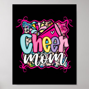 Poster Coquete Pink Cheer Mãe Mamãe Cheerleading Pom Mega