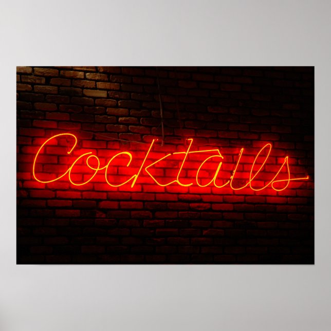 Poster Coquetéis em Brick (Frente)