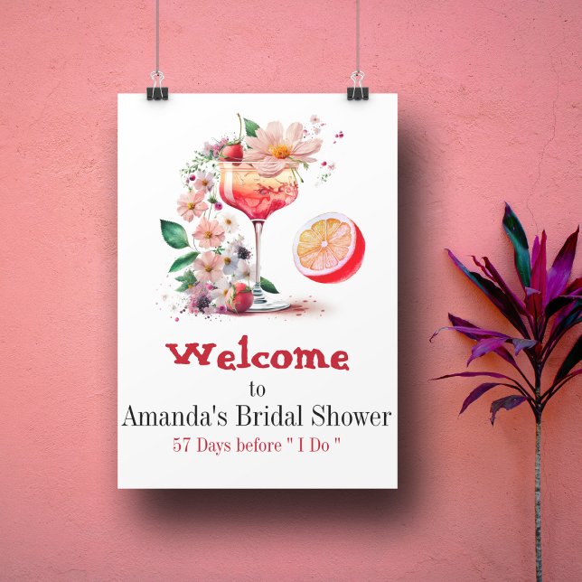 Poster Coquetel Aperol Spritz Citrino Laranja Chá de Noiv (Criador carregado)