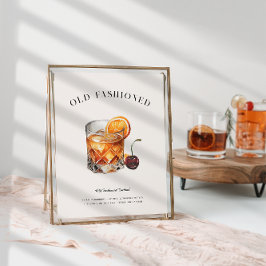 Poster Coquetel Clássico | Menu de Bebidas de Aniversário