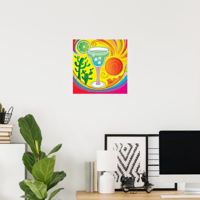 Poster Coquetel Colorido (Escritório em casa)