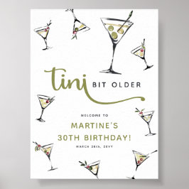 Poster Coquetel Martini 'Um Pouquinho Mais Velho' Anivers