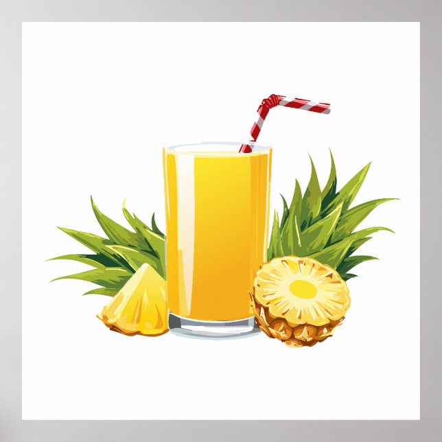 Poster coquetel Pina Colada (Frente)