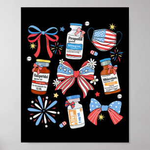 Poster Coquette Arco 4 De Julho Enfermeira Girly Pharmacy