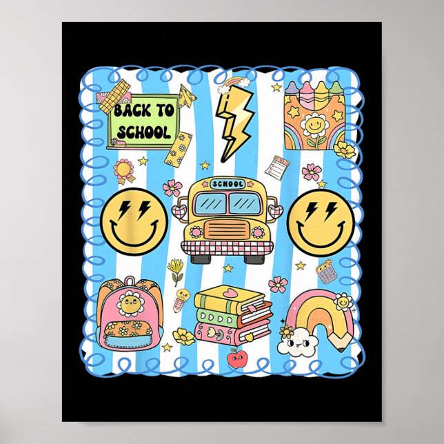 Poster Coquette Arco School Bus Engraçado De Volta Ao Ens (Frente)