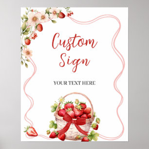 Poster Coquette Berry In Love Custom Party