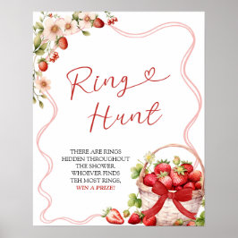 Poster Coquette Berry No Love Ring Hunt Sinal