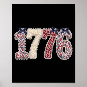 Poster Coquette EUA 1776 250 Floral Quatro de Julho