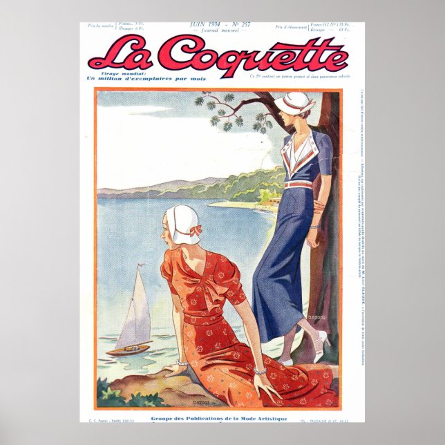 Póster Coquette Ladies Acima Do Lago (Frente)
