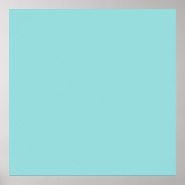 Poster Cor Azul-Limpete Fundo Robin Azul Ovo (Frente)