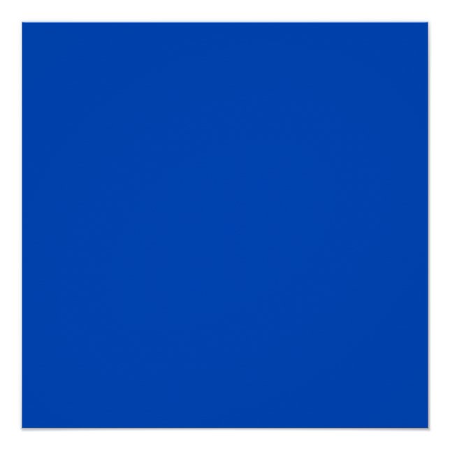 Póster Cor da chave croma azul (Frente)