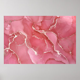 Poster Cor da tinta do álcool translúcida. Abstrato multi