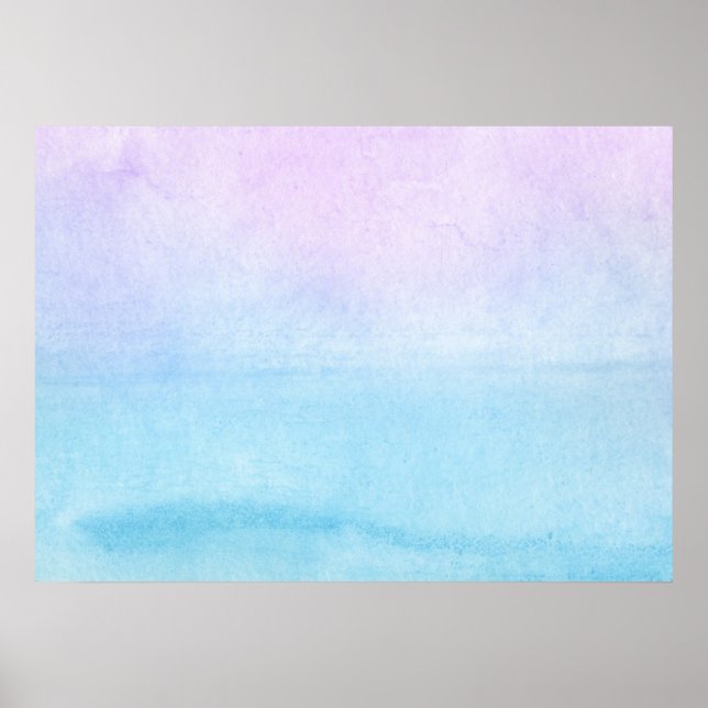 Poster cor d'água abstrato pintada manualmente 18 (Frente)