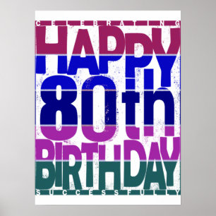 Poster cor de 80 