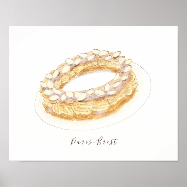 Poster Cor de água de Paris-Brest (Frente)