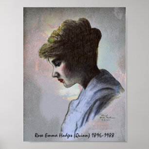 Poster cor-de-rosa de Emma Hodges Quinn