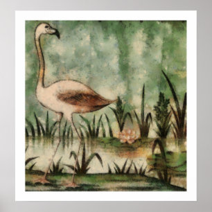 Poster cor-de-rosa do flamingo