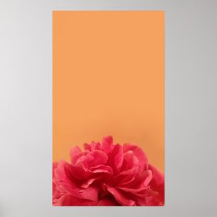 Poster Cor-de-rosa e laranja elegantes
