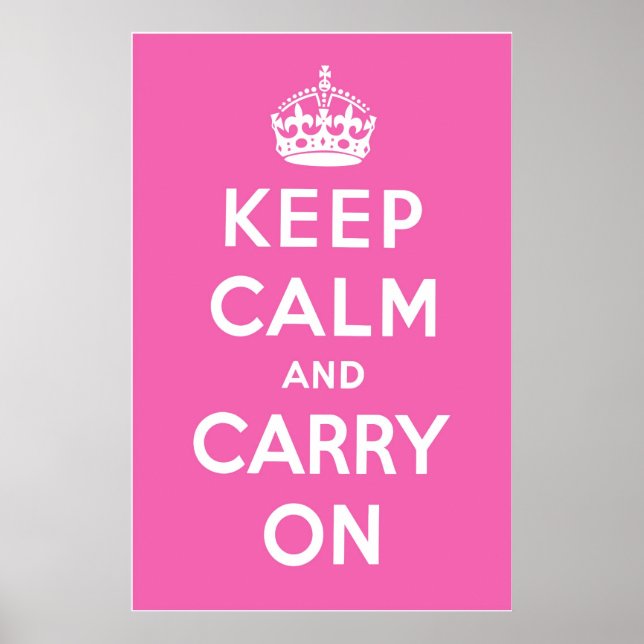 Poster Cor de rosa magenta (Frente)