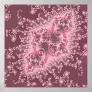 Poster cor-de-rosa obscuro das medusa